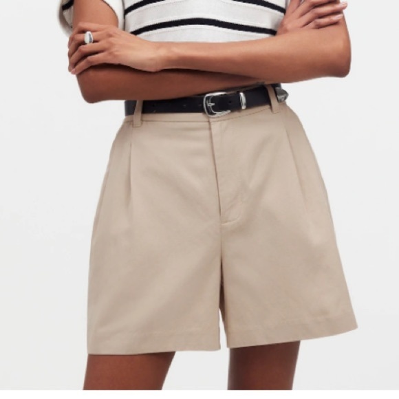 Madewell The Harlow Short in Drapey Twill Khaki Color Shorts Coastal Grandma 6 - Picture 1 of 6